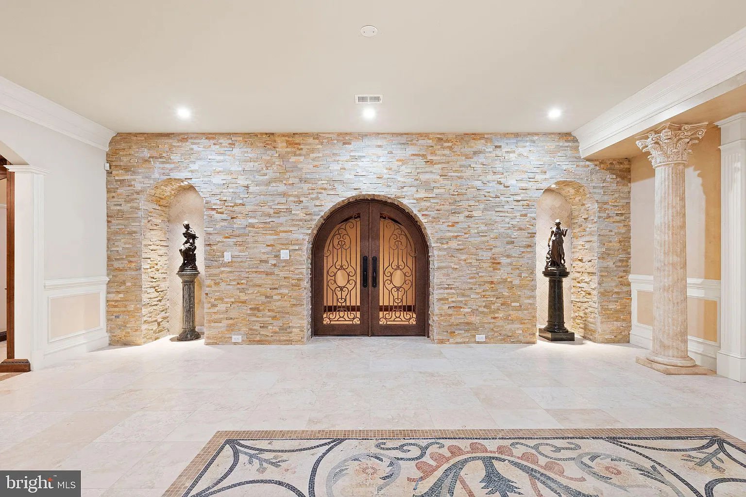Interior of the private residence